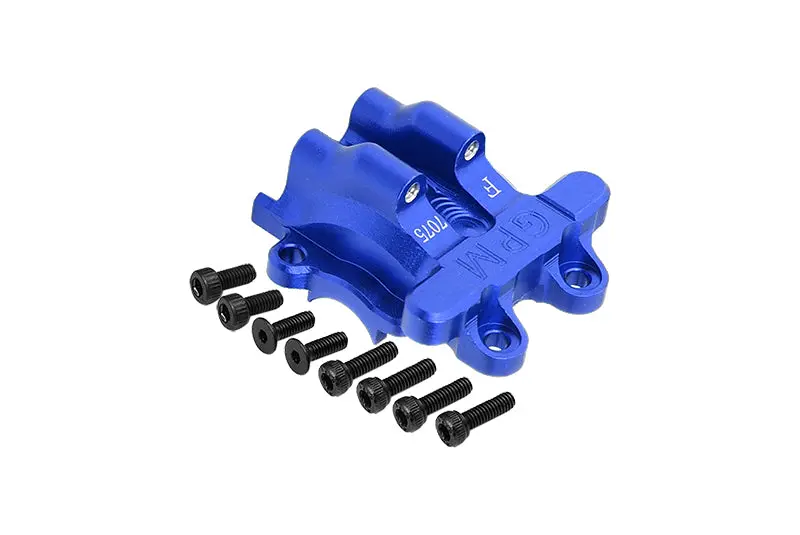 Aluminum 7075 Front Diff Cover For Arrma 1/18 Granite Grom Mega 380 Brushed 4X4 Monster Truck Ara2102 Upgrade Parts - Blue 1