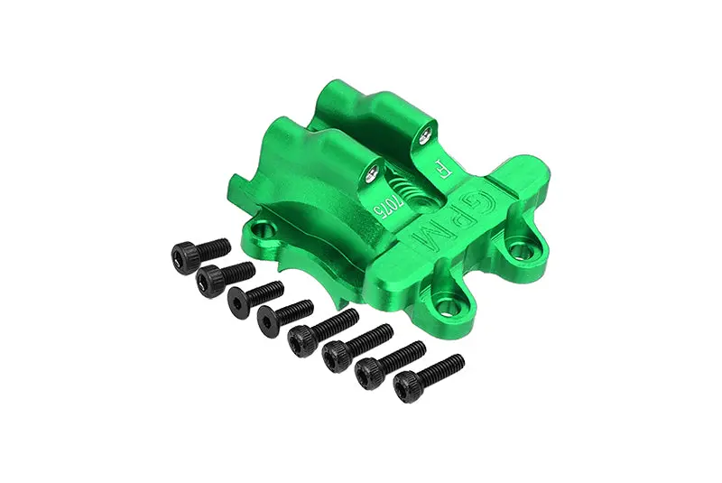 Aluminum 7075 Front Diff Cover For Arrma 1/18 Granite Grom Mega 380 Brushed 4X4 Monster Truck Ara2102 Upgrade Parts - Green 1