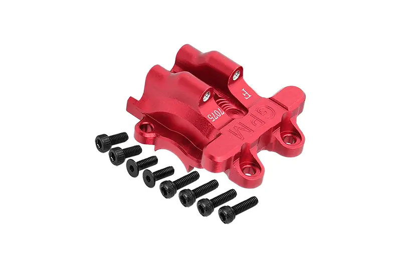 Aluminum 7075 Front Diff Cover For Arrma 1/18 Granite Grom Mega 380 Brushed 4X4 Monster Truck Ara2102 Upgrade Parts - Red 1