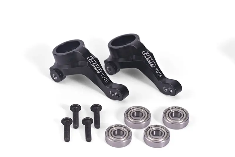 Aluminum 7075 Front Knuckle Arms For Tamiya 1:10 R/C 58719 Bbx Bb-01 Upgrade Parts - Black 1