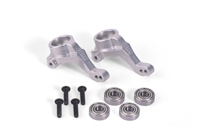 Aluminum 7075 Front Knuckle Arms For Tamiya 1:10 R/C 58719 Bbx Bb-01 Upgrade Parts - Silver 1