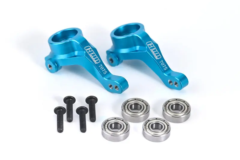 Aluminum 7075 Front Knuckle Arms For Tamiya 1:10 R/C 58719 Bbx Bb-01 Upgrade Parts - Sky Blue 1