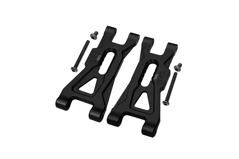 Aluminum 7075 Front Lower Suspension Arms For Arrma 1/10 Gorgon 4X2 Mega 550 Brushed Monster Truck-Ara3230 - Black 1
