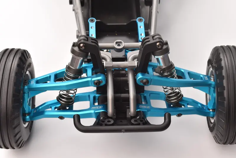 Aluminum 7075 Front Lower Suspension Arms For Tamiya 1:10 R/C 58719 Bbx Bb-01 Upgrade Parts - Silver 2