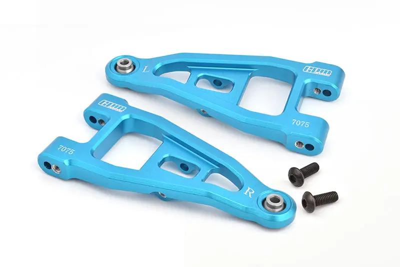 Aluminum 7075 Front Lower Suspension Arms For Tamiya 1:10 R/C 58719 Bbx Bb-01 Upgrade Parts - Sky Blue 1