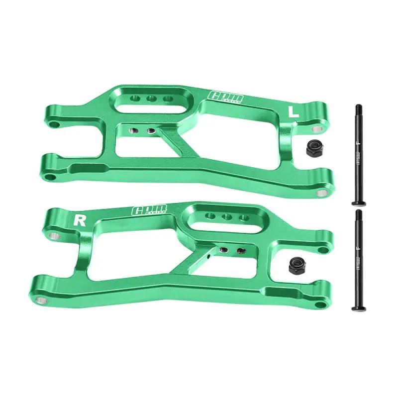 Aluminum 7075 Front Lower Suspension Arms For Traxxas 1/16 Mini Xrt Vxl-3S 108076-1 Monster Truck Upgrades - Green 1
