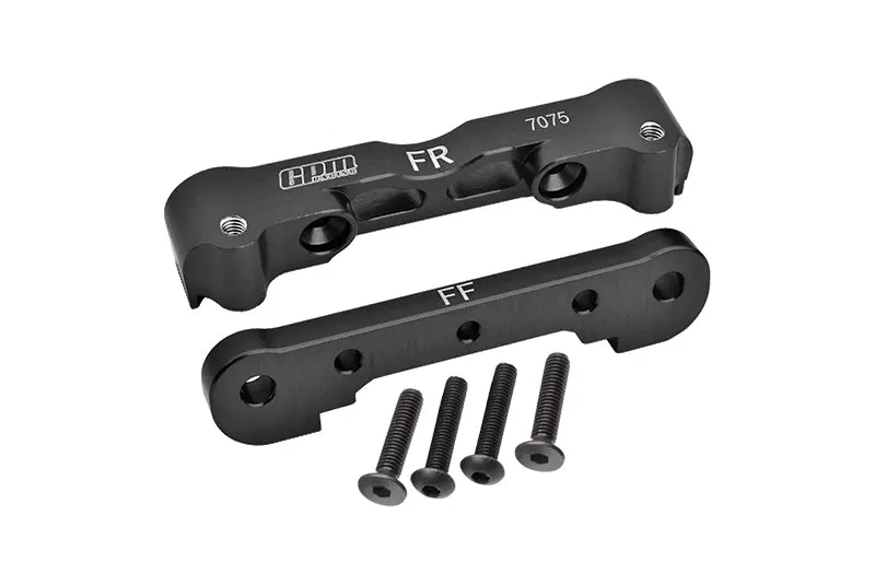 Aluminum 7075 Front Lower Suspension Mount For Arrma 1:8 Kraton / Outcast / Talion / Typhon / Notorious / 1:7 Infraction / Limitless / Mojave / Fireteam / Felony Upgrades - Black 1
