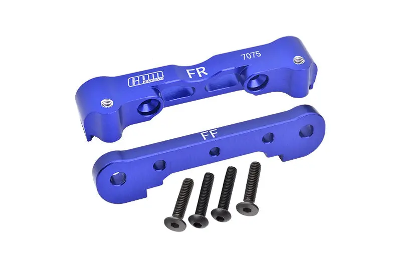 Aluminum 7075 Front Lower Suspension Mount For Arrma 1:8 Kraton / Outcast / Talion / Typhon / Notorious / 1:7 Infraction / Limitless / Mojave / Fireteam / Felony Upgrades - Blue 1