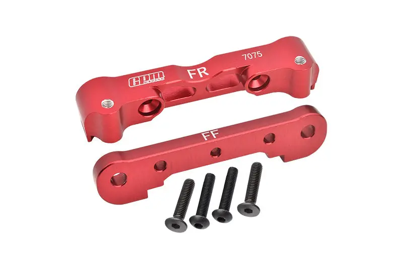 Aluminum 7075 Front Lower Suspension Mount For Arrma 1:8 Kraton / Outcast / Talion / Typhon / Notorious / 1:7 Infraction / Limitless / Mojave / Fireteam / Felony Upgrades - Red 1