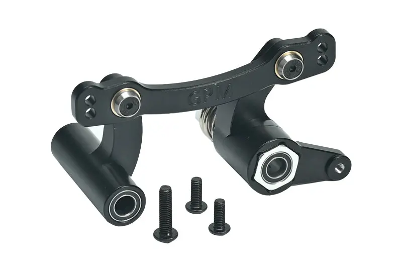 Aluminum 7075 Front Steering Assembly For Arrma 1:8 Kraton / Outcast / Talion / Typhon / Notorious / 1:7 Infraction / Limitless / Mojave / Fireteam / Big Rock / Felony 6S Upgrade Parts - Black 1
