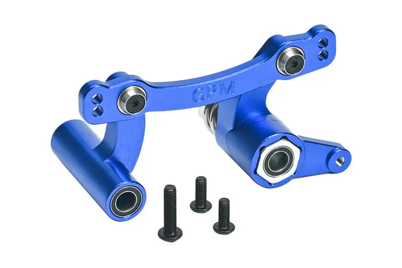 Aluminum 7075 Front Steering Assembly For Arrma 1:8 Kraton / Outcast / Talion / Typhon / Notorious / 1:7 Infraction / Limitless / Mojave / Fireteam / Big Rock / Felony 6S Upgrade Parts - Blue 1