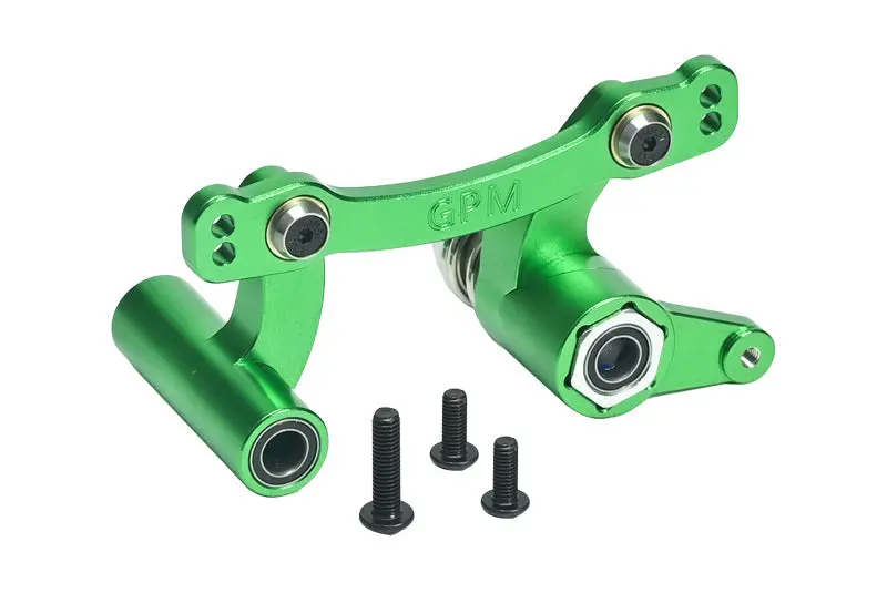 Aluminum 7075 Front Steering Assembly For Arrma 1:8 Kraton / Outcast / Talion / Typhon / Notorious / 1:7 Infraction / Limitless / Mojave / Fireteam / Big Rock / Felony 6S Upgrade Parts - Green 1