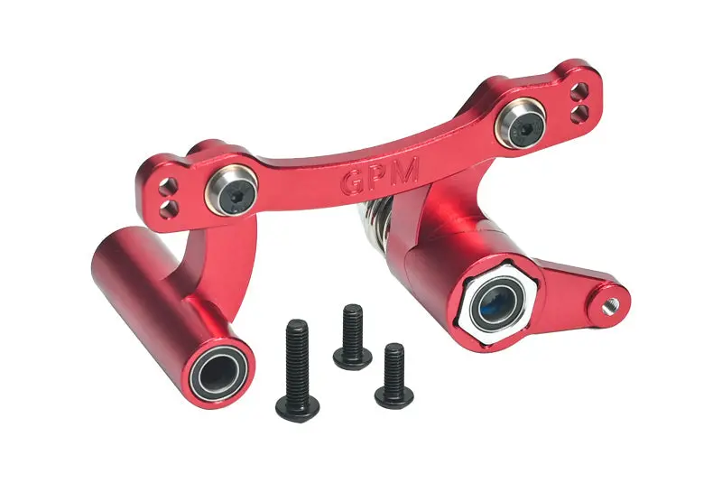 Aluminum 7075 Front Steering Assembly For Arrma 1:8 Kraton / Outcast / Talion / Typhon / Notorious / 1:7 Infraction / Limitless / Mojave / Fireteam / Big Rock / Felony 6S Upgrade Parts - Red 1