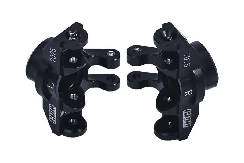 Aluminum 7075 Front Steering Block For Arrma 1/18 Granite Grom Mega 380 Brushed 4X4 Monster Truck Ara2102 - Black 2