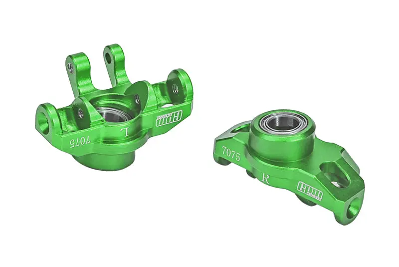 Aluminum 7075 Front Steering Block For Arrma 1/18 Granite Grom Mega 380 Brushed 4X4 Monster Truck Ara2102 - Green 1