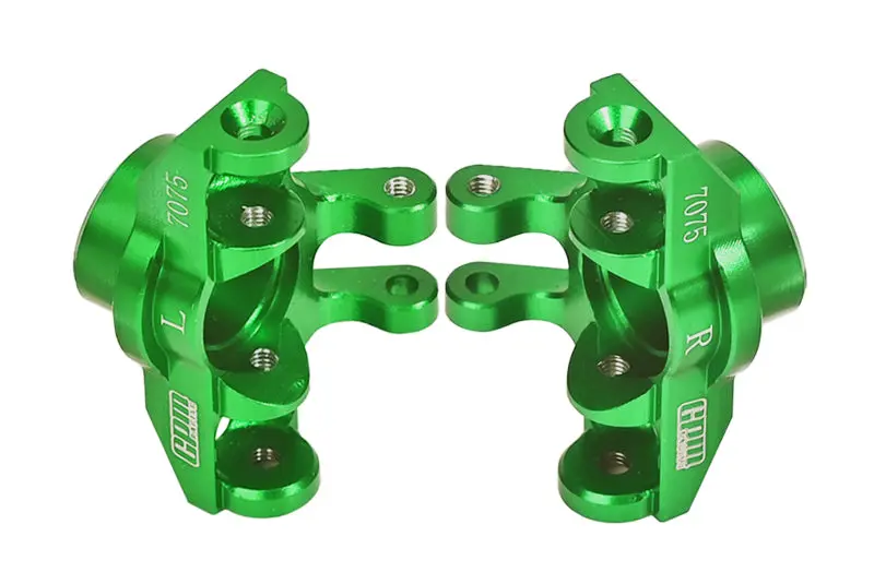 Aluminum 7075 Front Steering Block For Arrma 1/18 Granite Grom Mega 380 Brushed 4X4 Monster Truck Ara2102 - Green 2