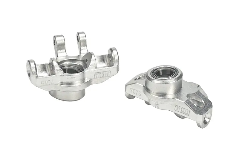 Aluminum 7075 Front Steering Block For Arrma 1/18 Granite Grom Mega 380 Brushed 4X4 Monster Truck Ara2102 - Silver 1