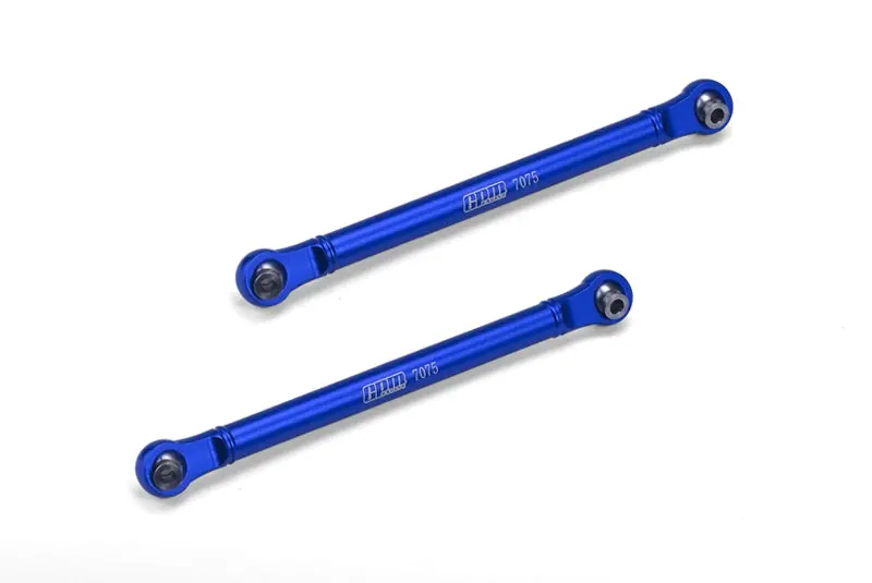 Aluminum 7075 Front Steering Link Rod For Arrma 1/10 Gorgon 4X2 Mega 550 Brushed Monster Truck-Ara3230 Upgrades - Blue 1