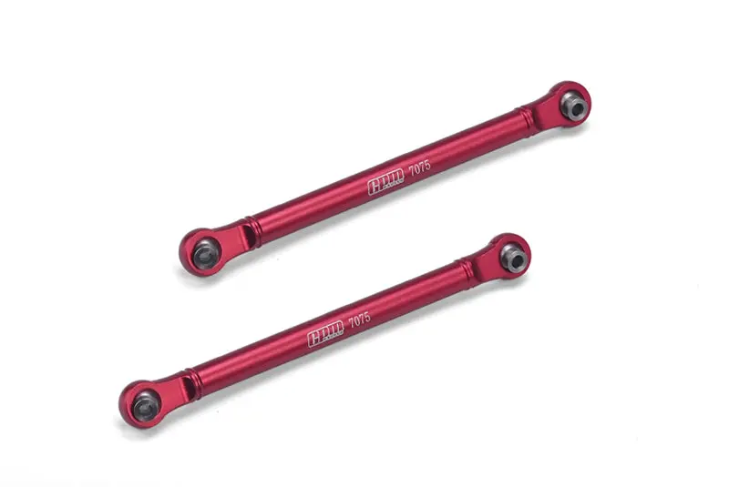 Aluminum 7075 Front Steering Link Rod For Arrma 1/10 Gorgon 4X2 Mega 550 Brushed Monster Truck-Ara3230 Upgrades - Red 1
