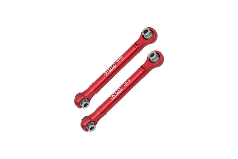 Aluminum 7075 Front Steering Link Rod For Arrma 1/8 4Wd Mojave 4X4 4S Blx-Ara4404 Upgrade Parts - Red 1