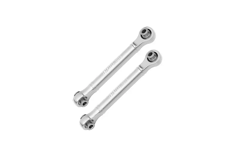 Aluminum 7075 Front Steering Link Rod For Arrma 1/8 4Wd Mojave 4X4 4S Blx-Ara4404 Upgrade Parts - Silver 1