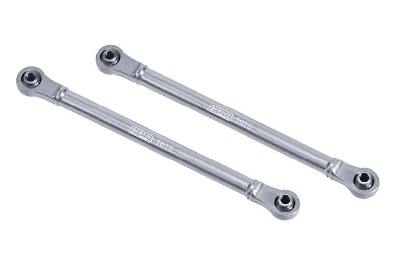 Aluminum 7075 Front Steering Link Rod For Traxxas 1:7 Unlimited Desert Racer Udr Pro-Scale 4X4 85086-4 85076-4 Upgrade Parts - Silver 1