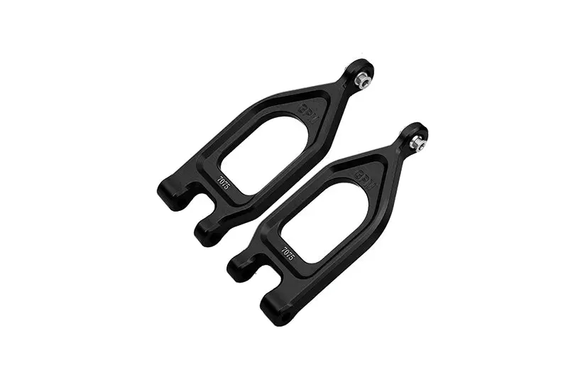 Aluminum 7075 Front Upper Suspension Arms For Arrma 1/10 Gorgon 4X2 Mega 550 Brushed Monster Truck-Ara3230 - Black 1