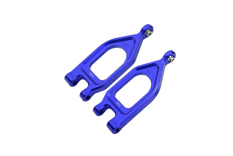 Aluminum 7075 Front Upper Suspension Arms For Arrma 1/10 Gorgon 4X2 Mega 550 Brushed Monster Truck-Ara3230 - Blue 1