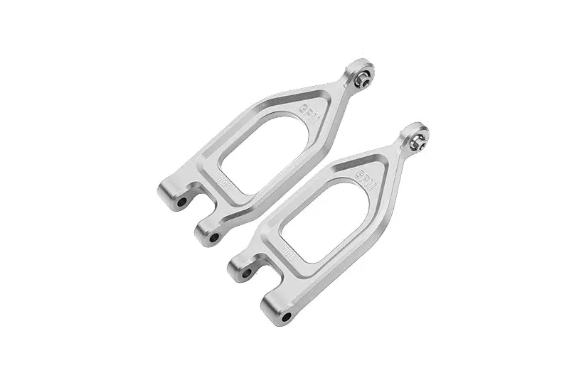 Aluminum 7075 Front Upper Suspension Arms For Arrma 1/10 Gorgon 4X2 Mega 550 Brushed Monster Truck-Ara3230 - Silver 1