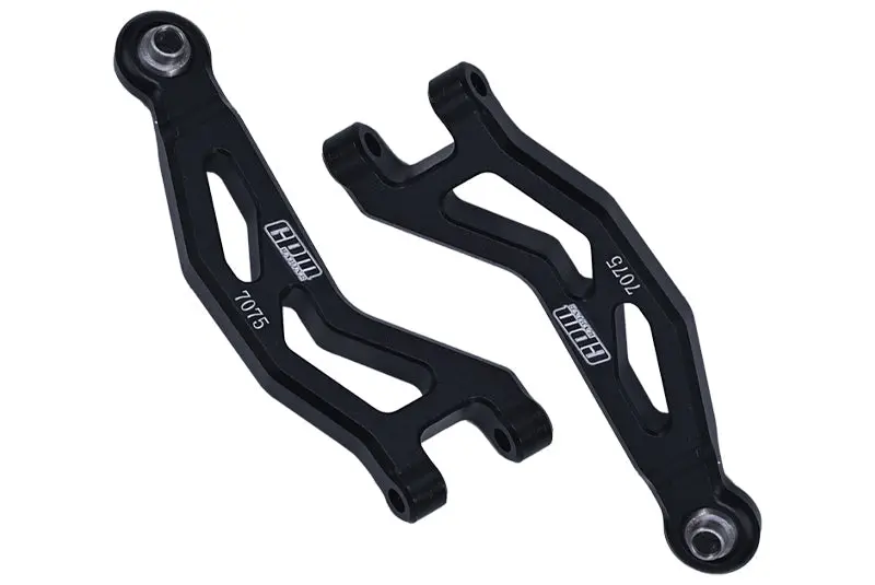 Aluminum 7075 Front Upper Suspension Arms For Arrma 1/18 Granite Grom Mega 380 Brushed 4X4 Monster Truck Ara2102 - Black 1