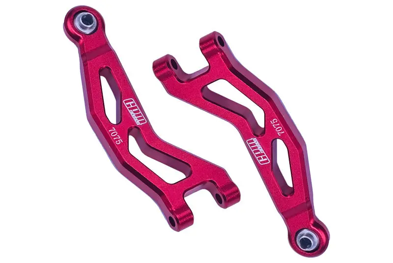 Aluminum 7075 Front Upper Suspension Arms For Arrma 1/18 Granite Grom Mega 380 Brushed 4X4 Monster Truck Ara2102 - Red 1