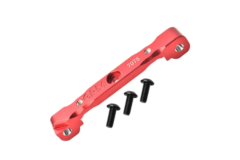 Aluminum 7075 Front Upper Suspension Mount For Arrma 1:8 Kraton / Outcast / Talion / Typhon / Notorious / 1:7 Infraction / Limitless  / Mojave / Fireteam / Felony Upgrade Parts - Red 1