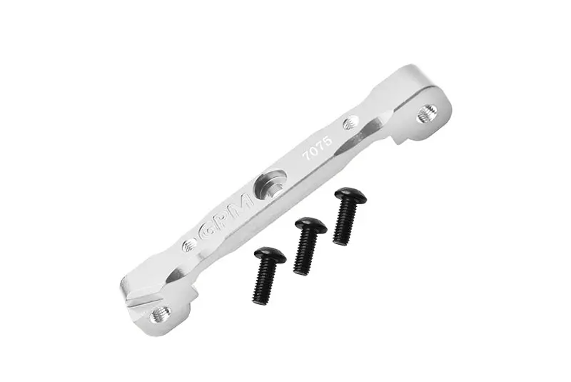 Aluminum 7075 Front Upper Suspension Mount For Arrma 1:8 Kraton / Outcast / Talion / Typhon / Notorious / 1:7 Infraction / Limitless  / Mojave / Fireteam / Felony Upgrade Parts - Silver 1
