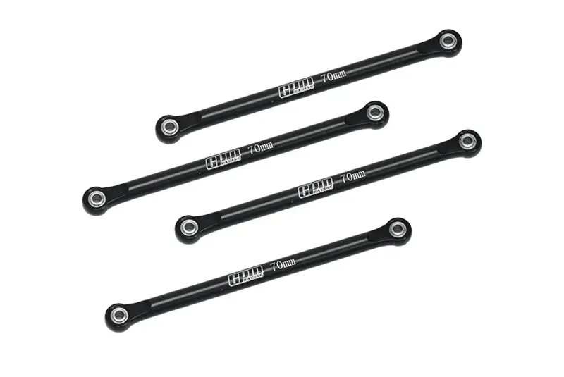 Aluminum 7075 Lower 4-Link Bar Set For Losi 1/18 Mini Lmt 4X4 Brushed Monster Truck Rtr-Los01026 Upgrade Parts - Black 1