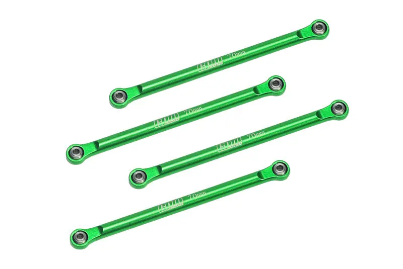 Aluminum 7075 Lower 4-Link Bar Set For Losi 1/18 Mini Lmt 4X4 Brushed Monster Truck Rtr-Los01026 Upgrade Parts - Green 1