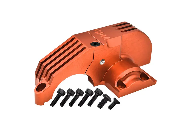 Aluminum 7075 Main Gear Cover For Traxxas 1:10 4Wd Maxx 89076-4 / 4Wd Maxx With Widemaxx 89086-4 / 1:8 4Wd Maxx Slash 6S 102076-4 Upgrades - Orange 1