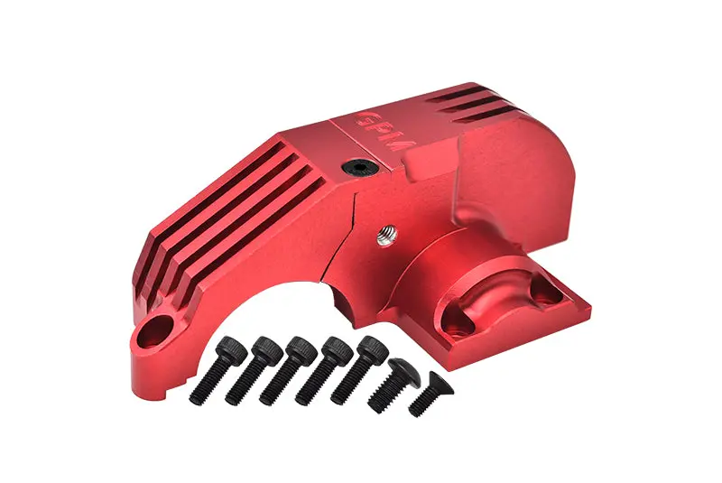 Aluminum 7075 Main Gear Cover For Traxxas 1:10 4Wd Maxx 89076-4 / 4Wd Maxx With Widemaxx 89086-4 / 1:8 4Wd Maxx Slash 6S 102076-4 Upgrades - Red 1