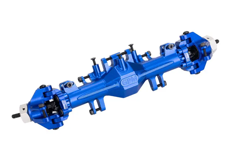 Aluminum 7075 Quick Release Front Axle Housing Kit For Losi 1/18 Mini Lmt 4X4 Brushed Monster Truck Rtr-Los01026 Upgrade Parts - Blue 1