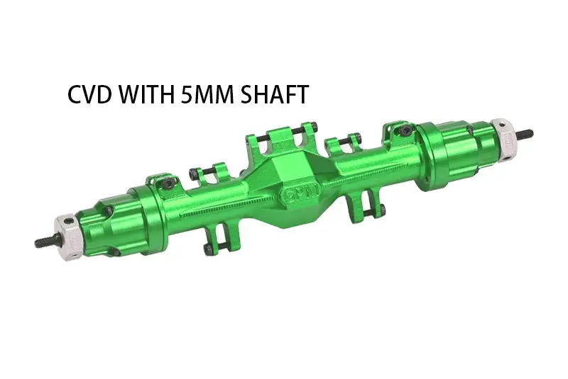 Aluminum 7075 Quick Release Rear Axle Housing Kit For Losi 1/18 Mini Lmt 4X4 Brushed Monster Truck Rtr-Los01026 Upgrade Parts - Green 2