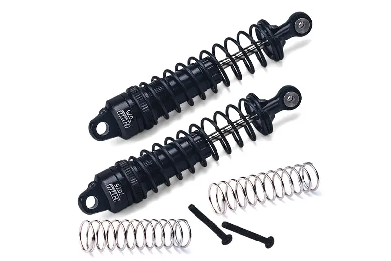 Aluminum 7075 Rear Adjustable Spring Damper 90Mm For Tamiya 1:10 R/C 58719 Bbx Bb-01 Upgrade Parts - Black 1