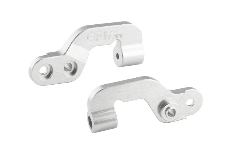 Aluminum 7075 Rear Brace Mount Set For Arrma 1:7 Mojave 4Wd Exb / Mojave 6S / Mojave 6S V2 / Fireteam 6S / Big Rock 6S Upgrade Parts - Silver 1