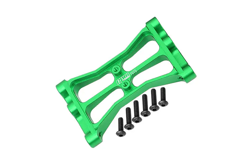Aluminum 7075 Rear Chassis Crossmember For Traxxas 1:10 Trx 4 Trail Defender Crawler / Trx 6 Mercedes Benz G63 Upgrades - Green 1