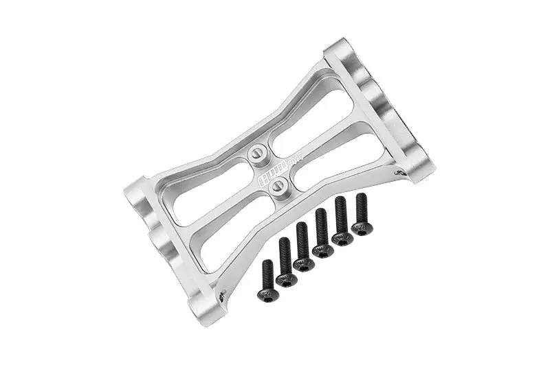 Aluminum 7075 Rear Chassis Crossmember For Traxxas 1:10 Trx 4 Trail Defender Crawler / Trx 6 Mercedes Benz G63 Upgrades - Silver 1