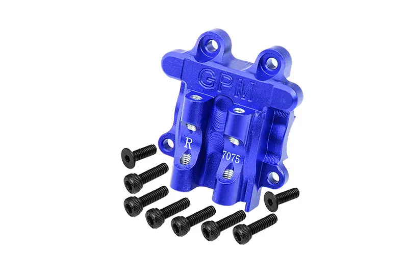 Aluminum 7075 Rear Diff Cover For Arrma 1/18 Granite Grom Mega 380 Brushed 4X4 Monster Truck Ara2102 Upgrade Parts - Blue 1