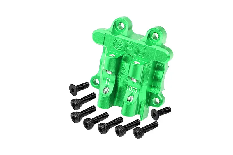 Aluminum 7075 Rear Diff Cover For Arrma 1/18 Granite Grom Mega 380 Brushed 4X4 Monster Truck Ara2102 Upgrade Parts - Green 1
