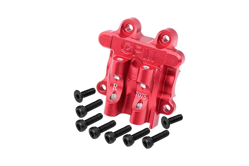 Aluminum 7075 Rear Diff Cover For Arrma 1/18 Granite Grom Mega 380 Brushed 4X4 Monster Truck Ara2102 Upgrade Parts - Red 1