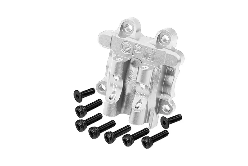 Aluminum 7075 Rear Diff Cover For Arrma 1/18 Granite Grom Mega 380 Brushed 4X4 Monster Truck Ara2102 Upgrade Parts - Silver 1