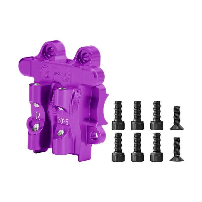 Aluminum 7075 Rear Diff Cover For Arrma 1/18 Granite Grom Mega 380 Brushed 4X4 Monster Truck Ara2102 Upgrades - Purple 1