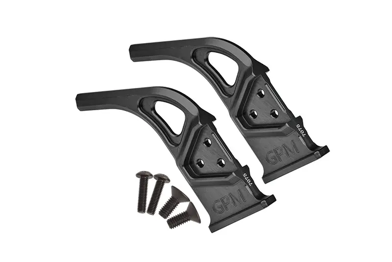 Aluminum 7075 Rear Diffuser Supports For Arrma 1:7 Infraction 6S / Limitless All-Road / Infraction V2 / Limitless V2 /Felony 6S Upgrades - Black 1