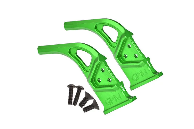 Aluminum 7075 Rear Diffuser Supports For Arrma 1:7 Infraction 6S / Limitless All-Road / Infraction V2 / Limitless V2 /Felony 6S Upgrades - Green 1